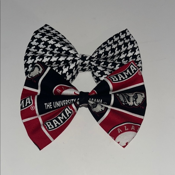Alabama Crimson Tide Bow Ties - Black and Red - Picture 1 of 4